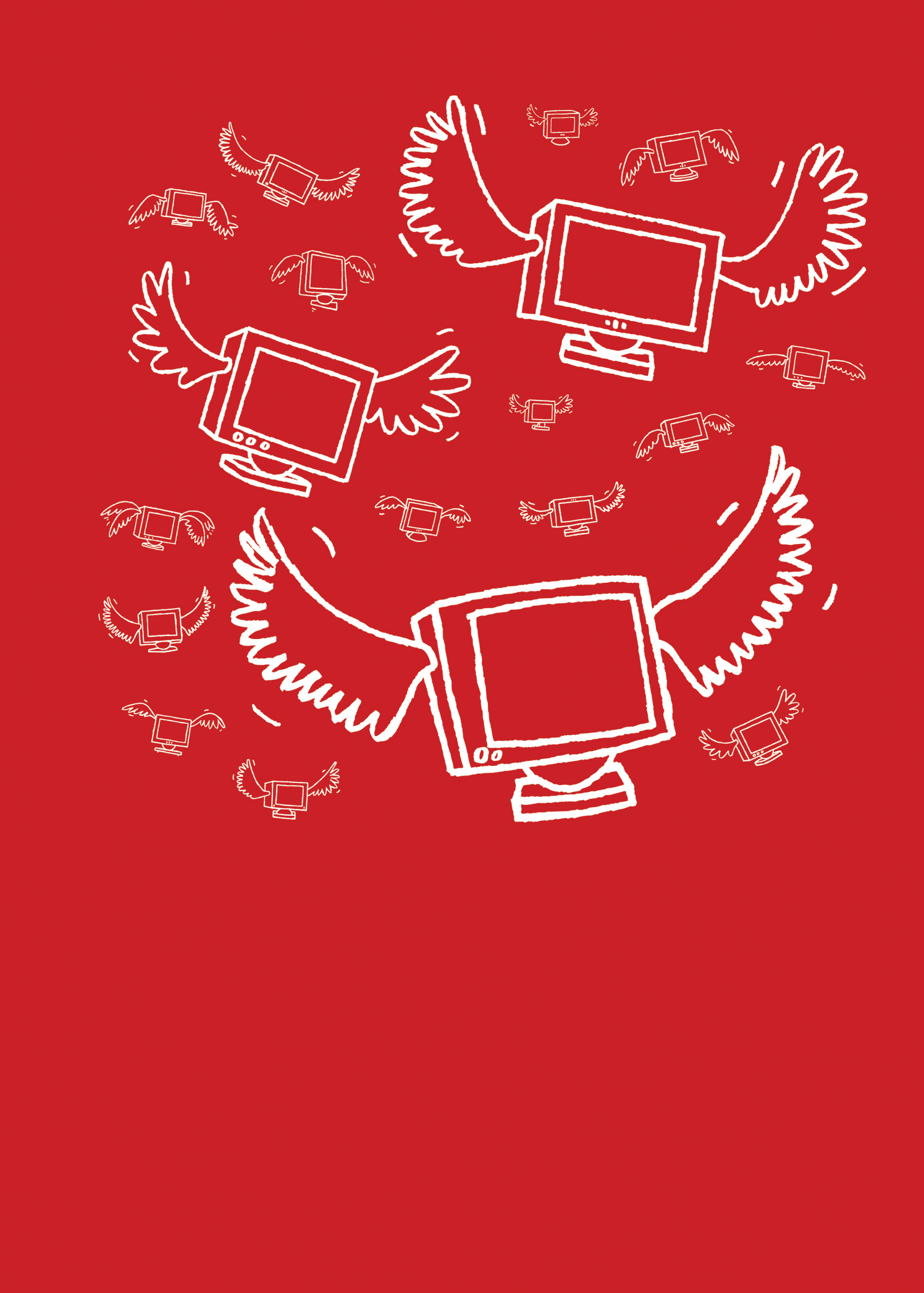 Flying Computer Monitors