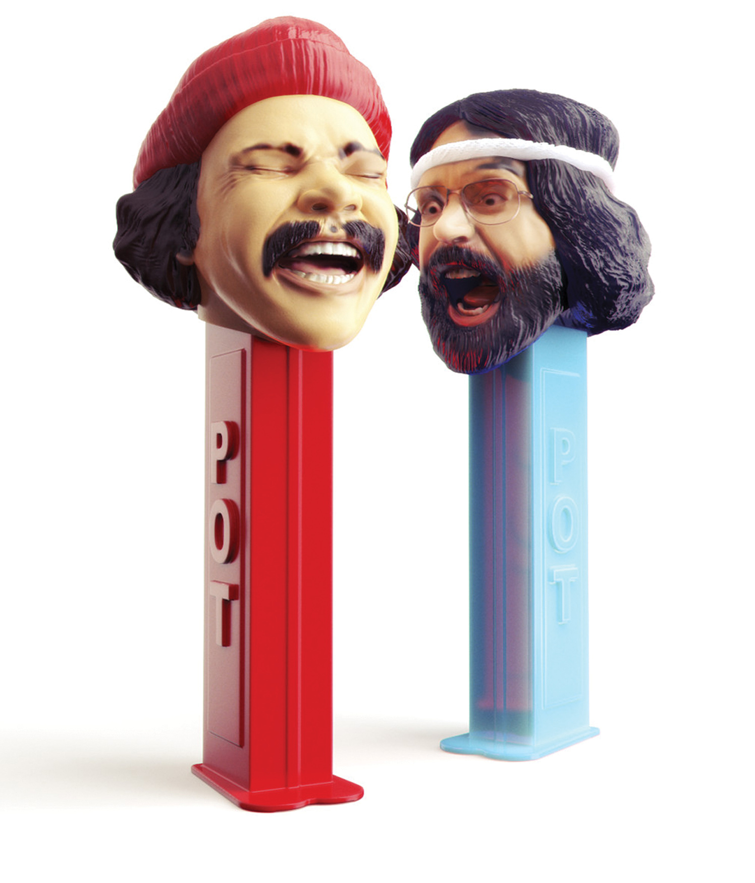 Cheech &amp; Chong Pez Dispenser / Playboy Magazine
